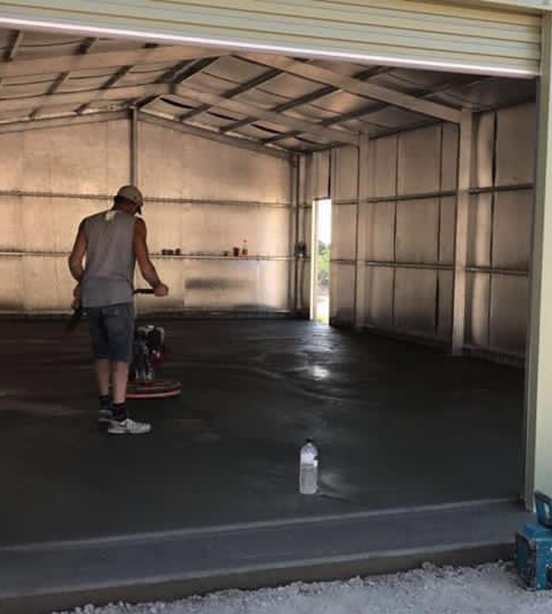 Concreting for Shed Pads